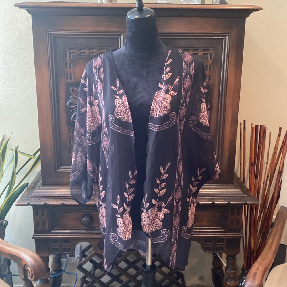 Sheer draping wrap